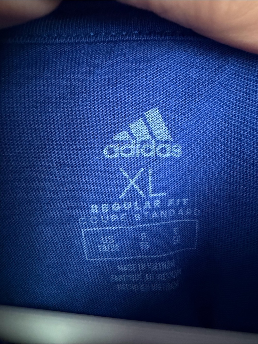 Adidas Boys XL Blue Hooded Long-Sleeve Shirt with Neon Green Flame (0024) - Picture 4 of 4